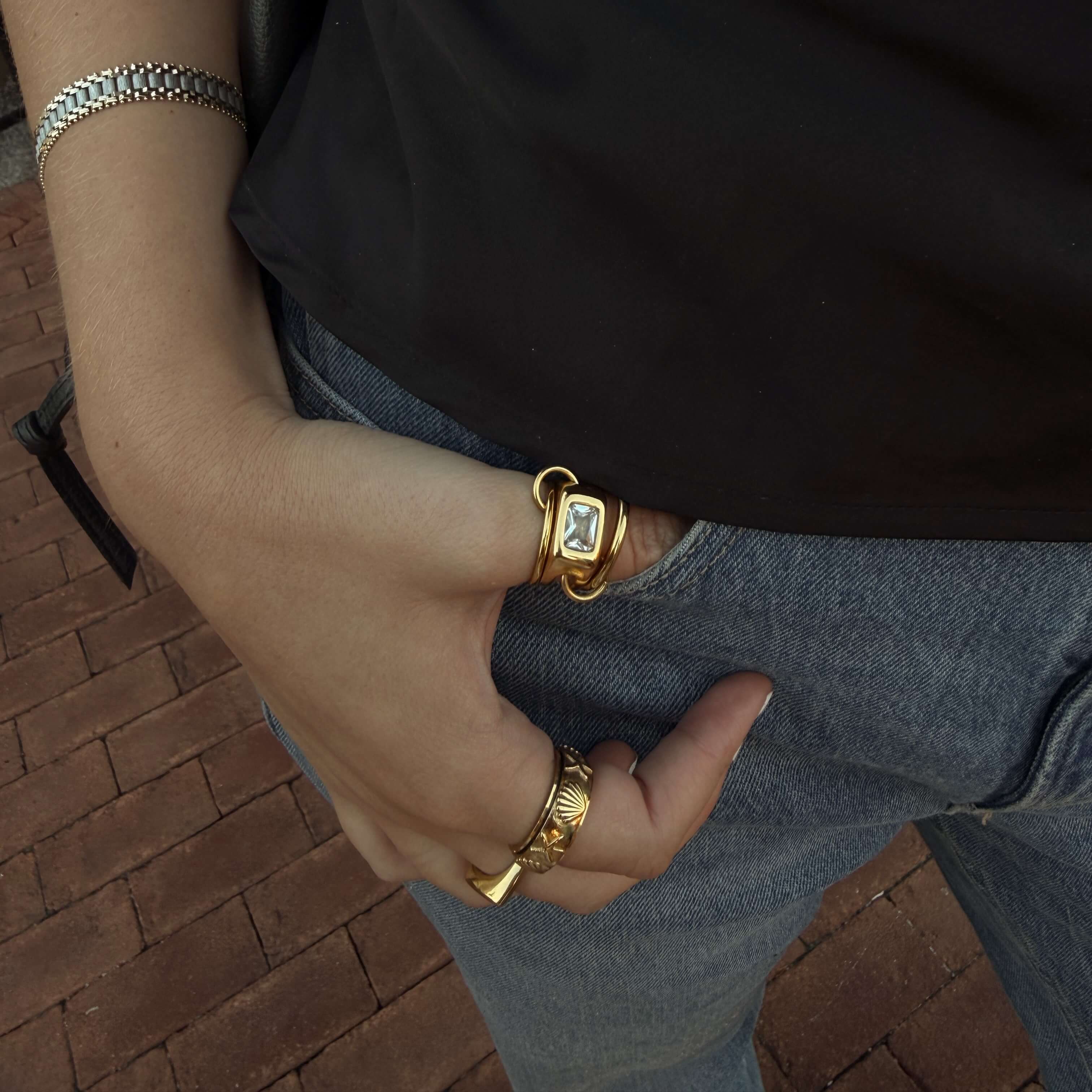 Triple_Link_Rectangle_CZ_Ring