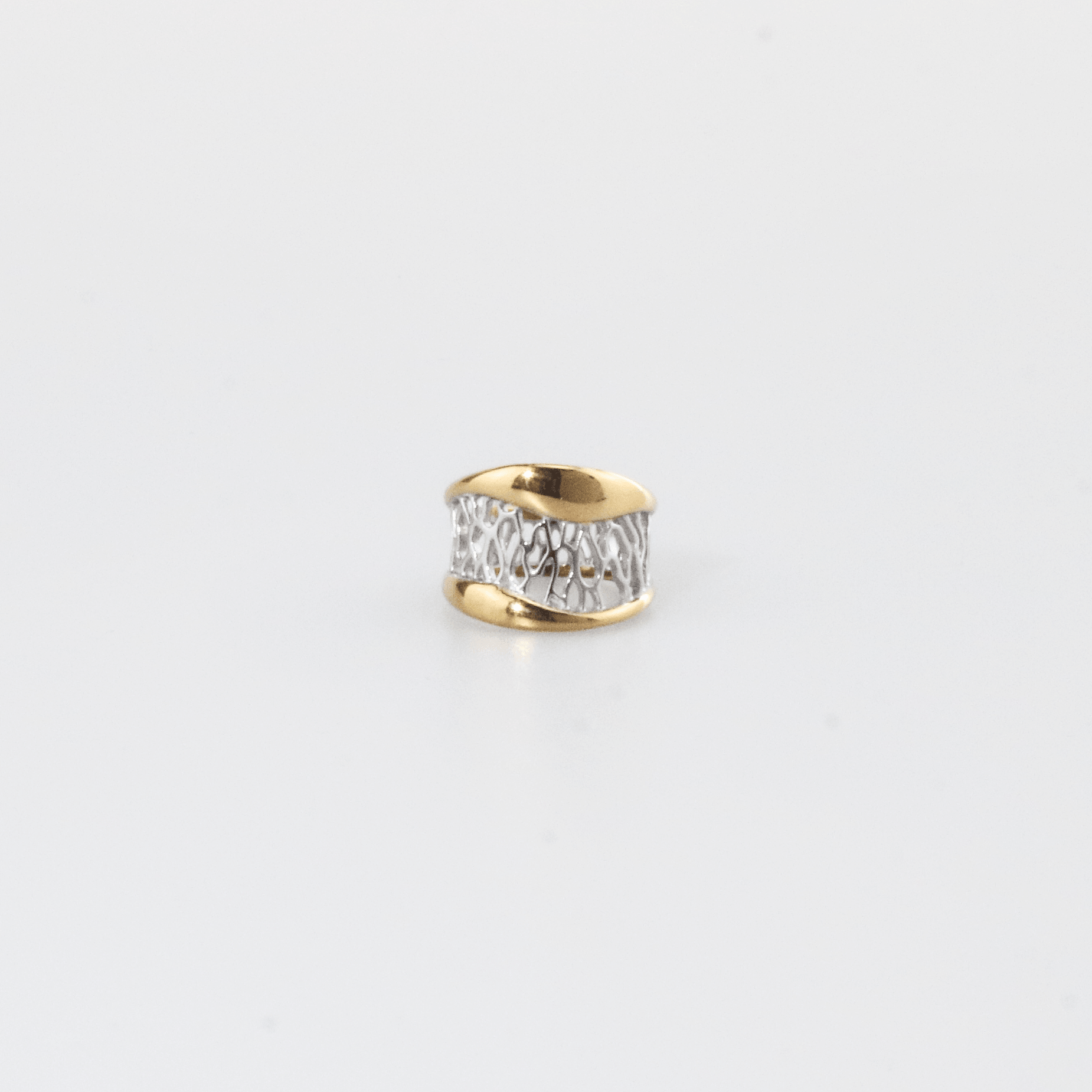 Two Tone Mesh Ring