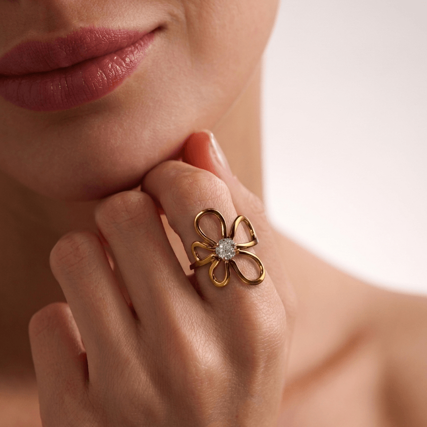 Wildflower CZ Ring