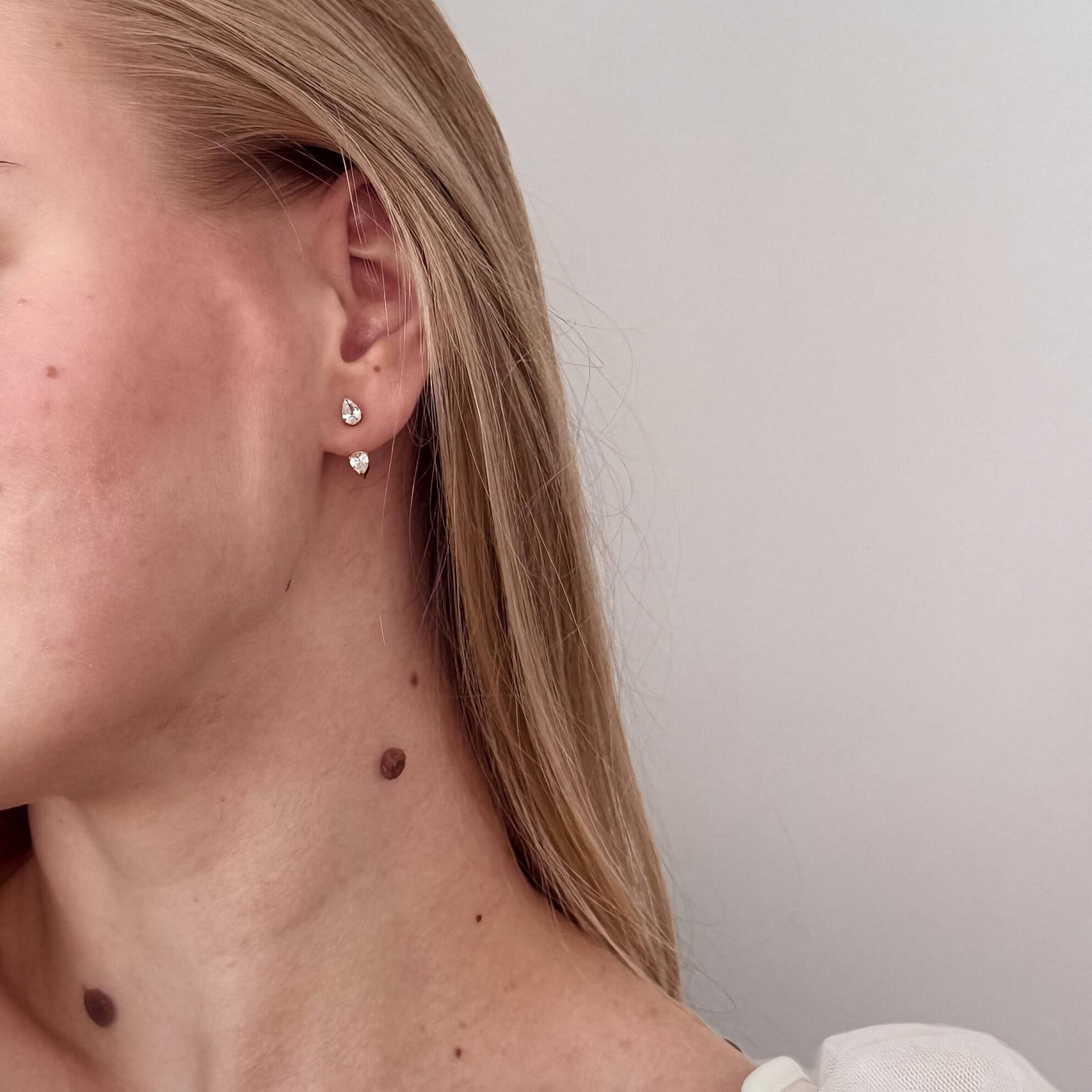 Teardrop Crystal Ear Jacket
