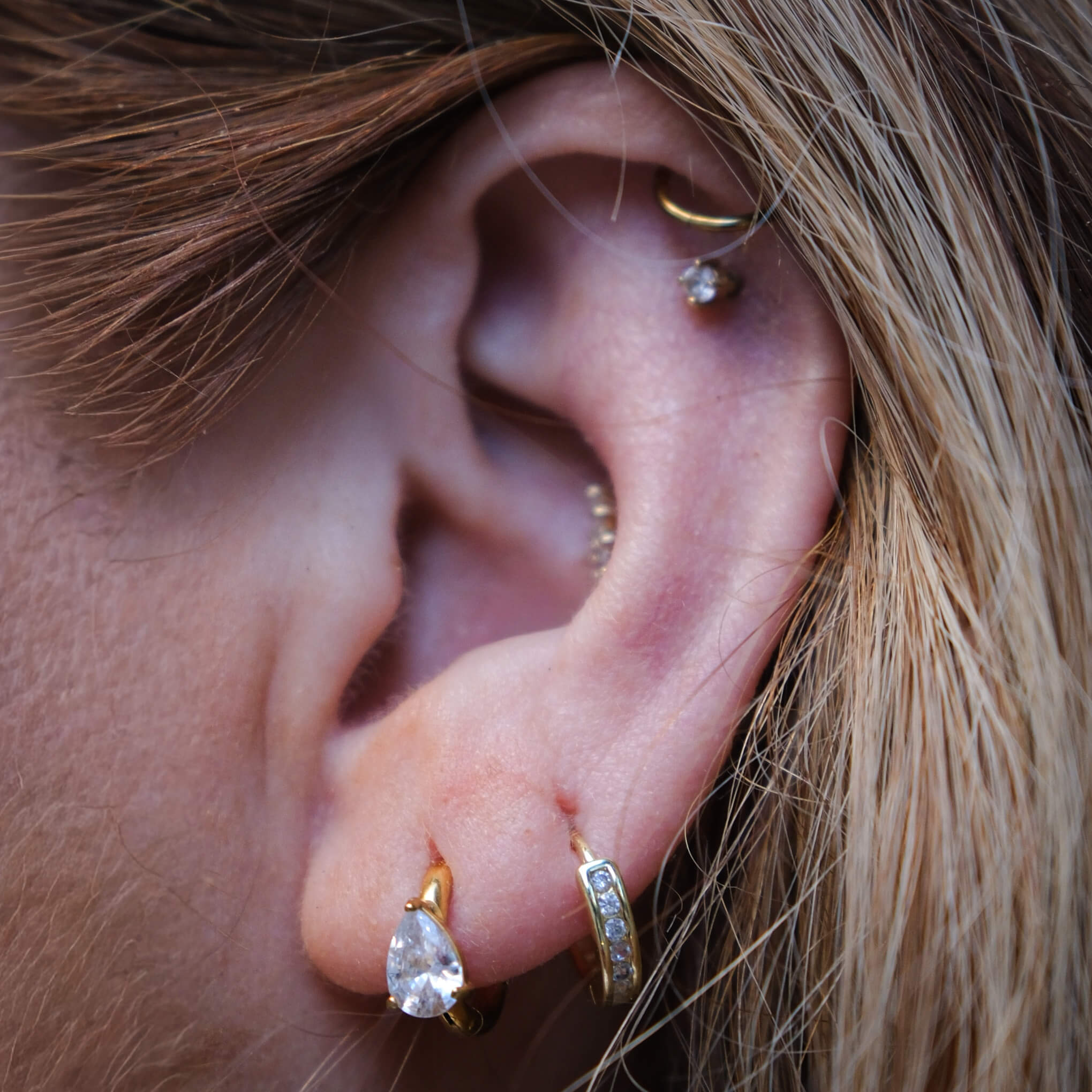 Huggies mit Birnen-CZ