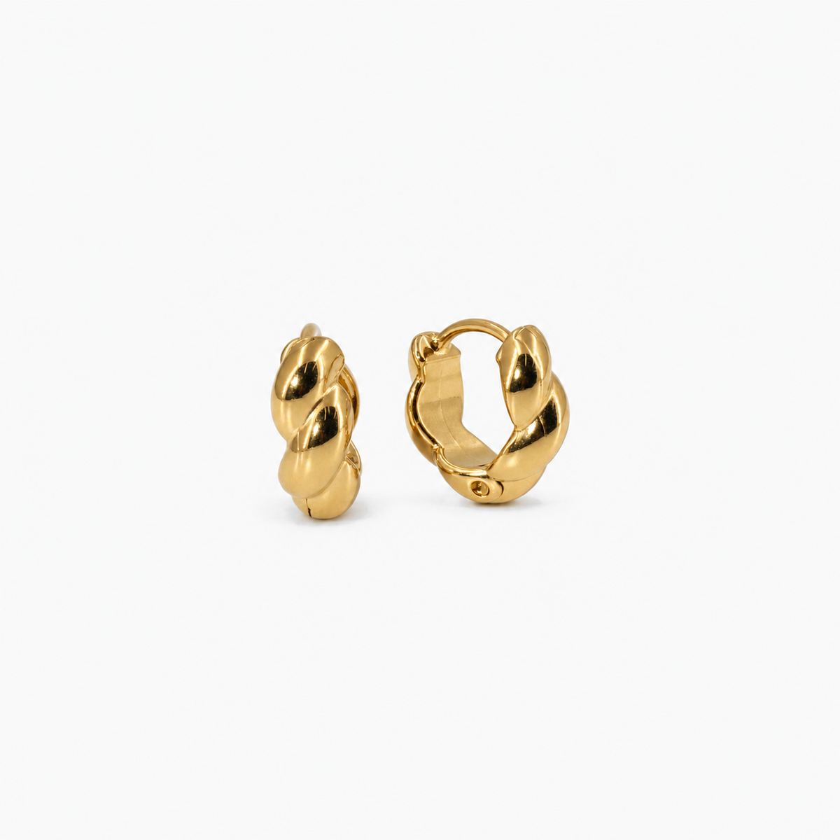 Braided Small Hoops