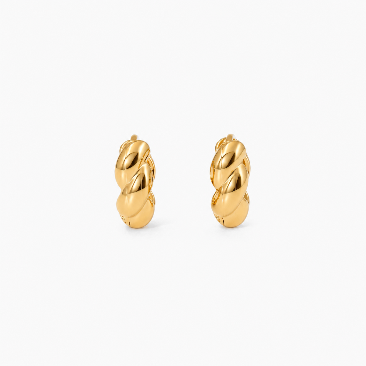 Braided Small Hoops