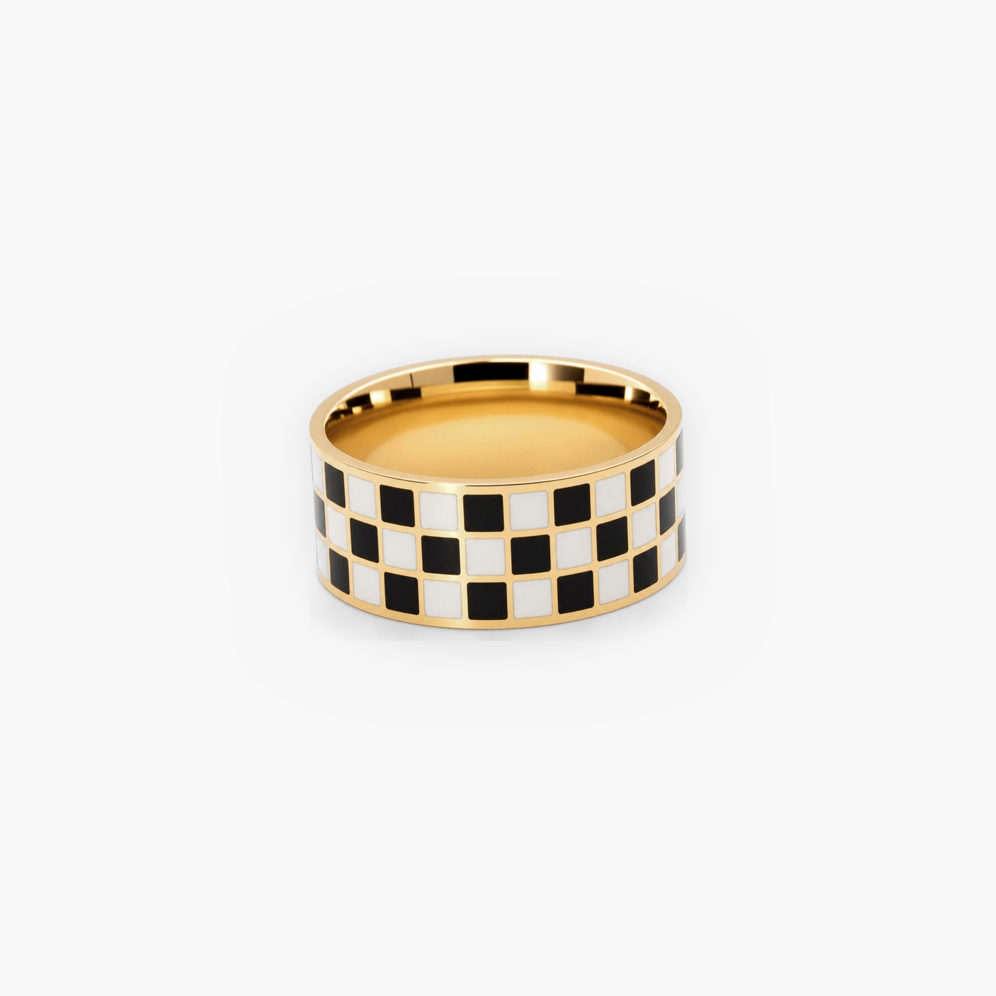 Checkboard Band Ring