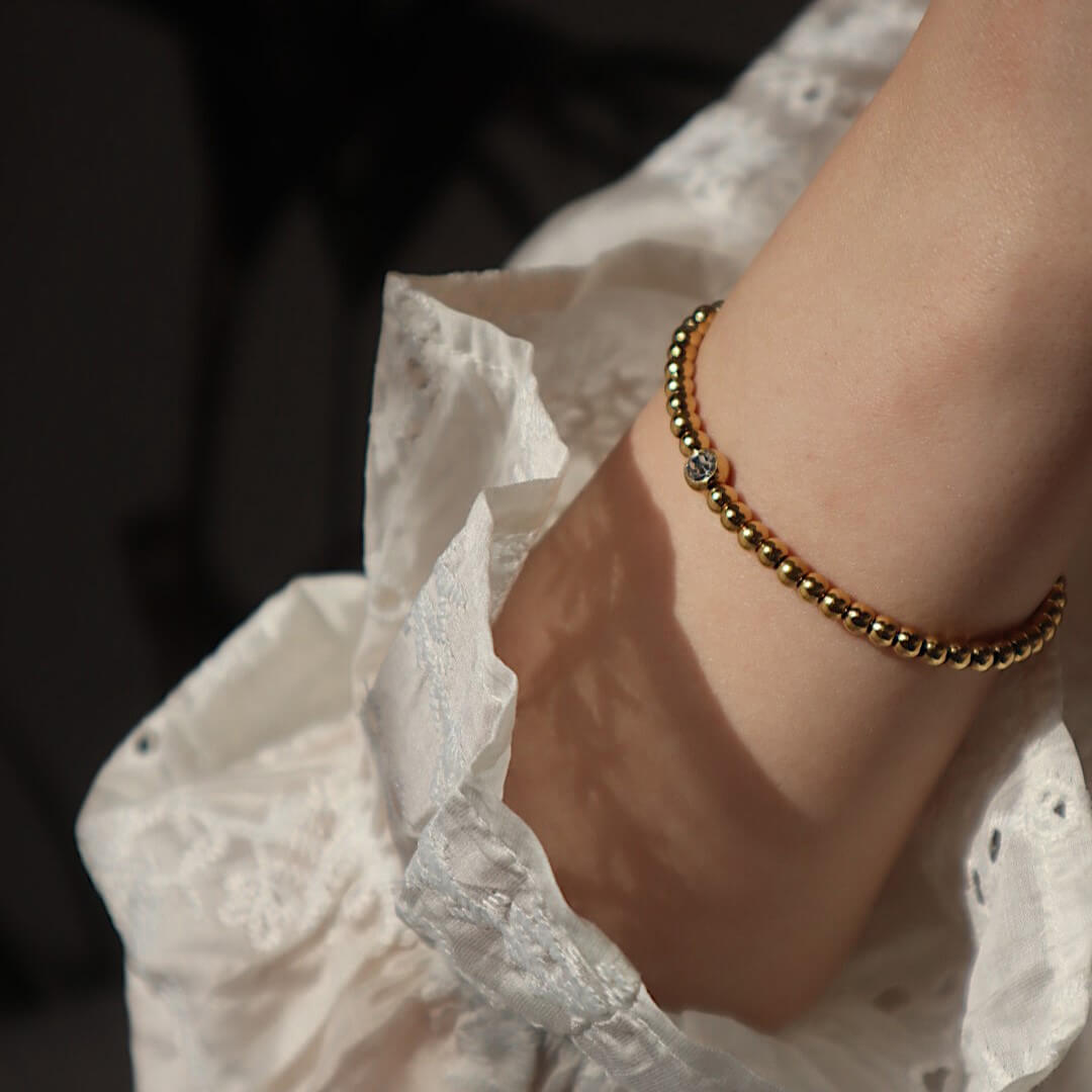 Solitaire Beaded Bracelet