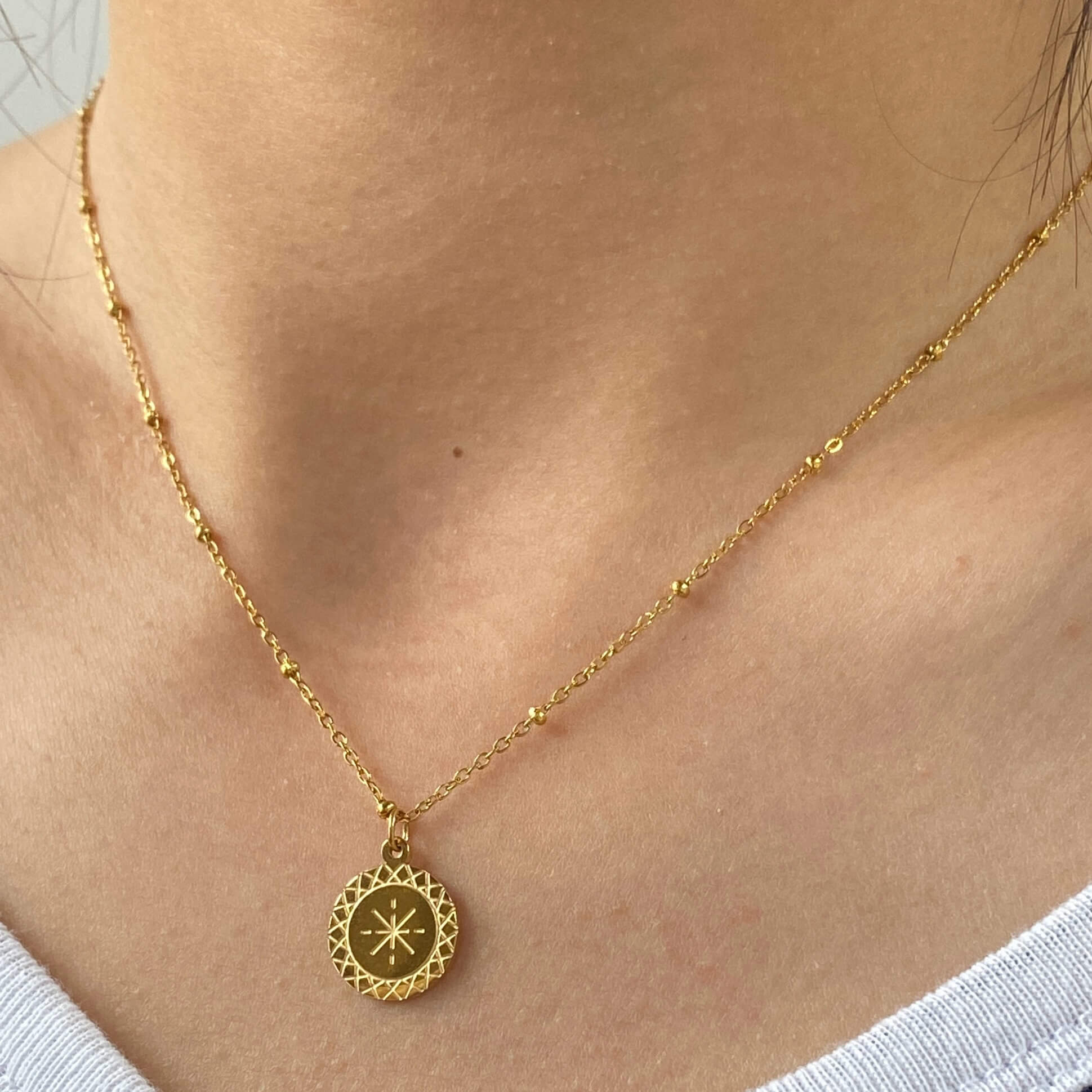 North Star Coin Necklace