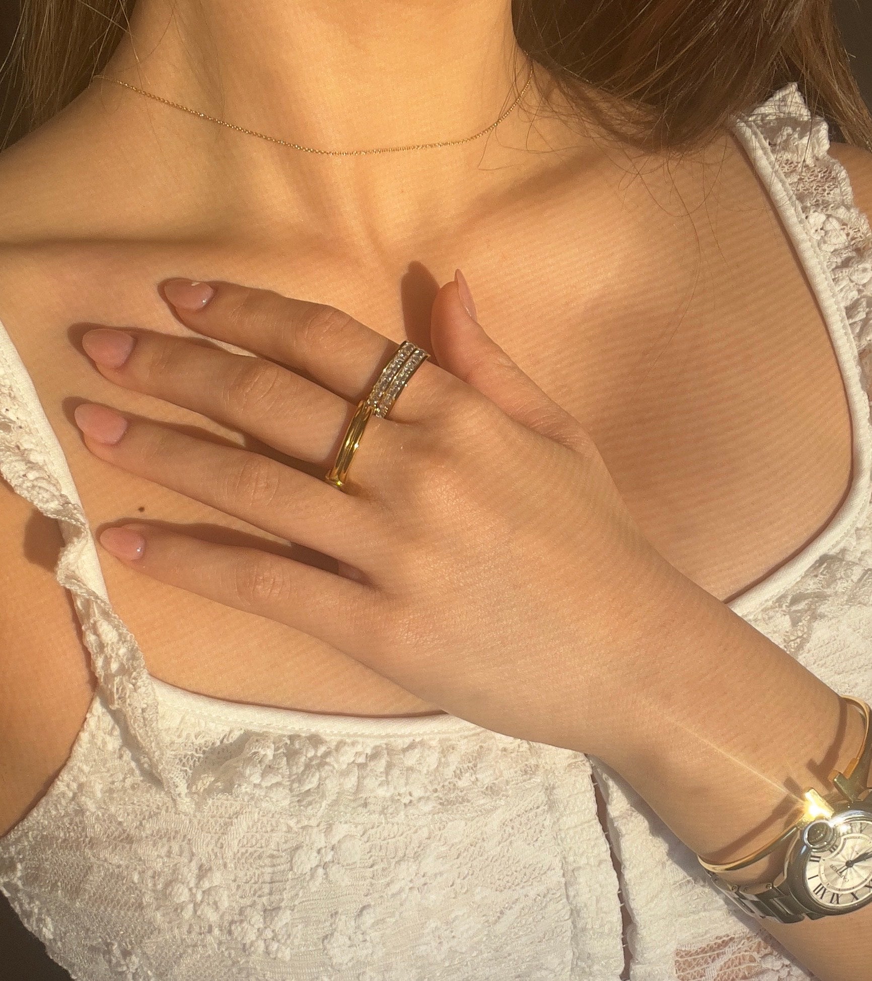 cubic zirconia eternity ring