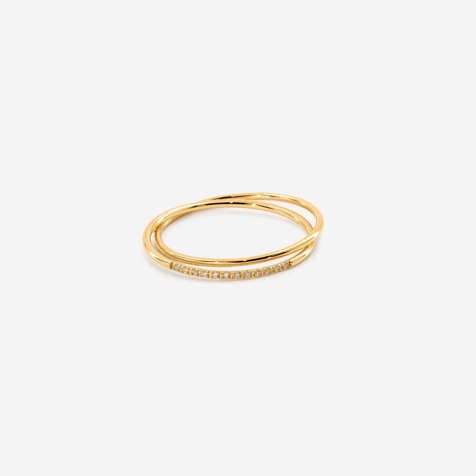 Double Twinkle Stacker Ring