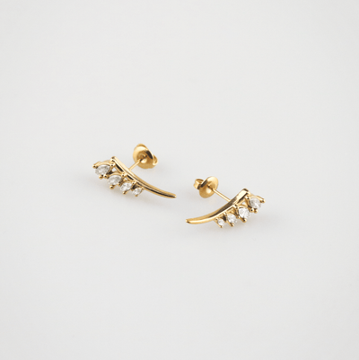 Marquise Cluster Ear Climbers