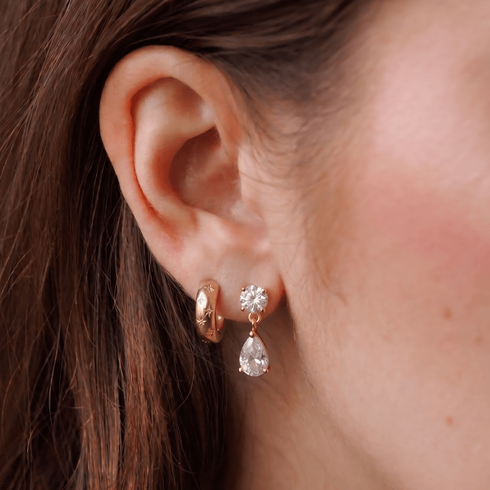 Skylar CZ Drop Earrings