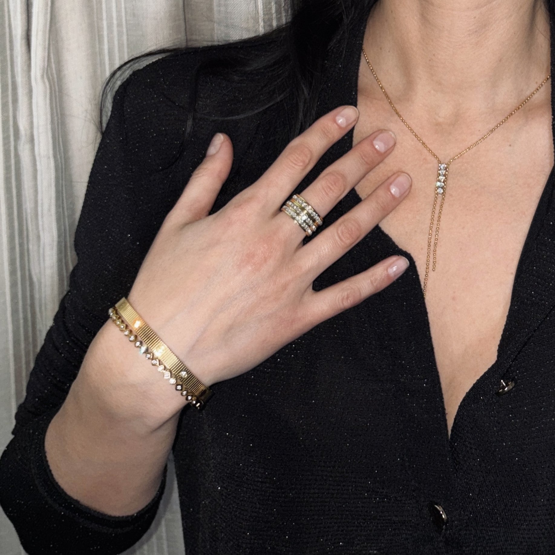 Crystal Lariat Necklace