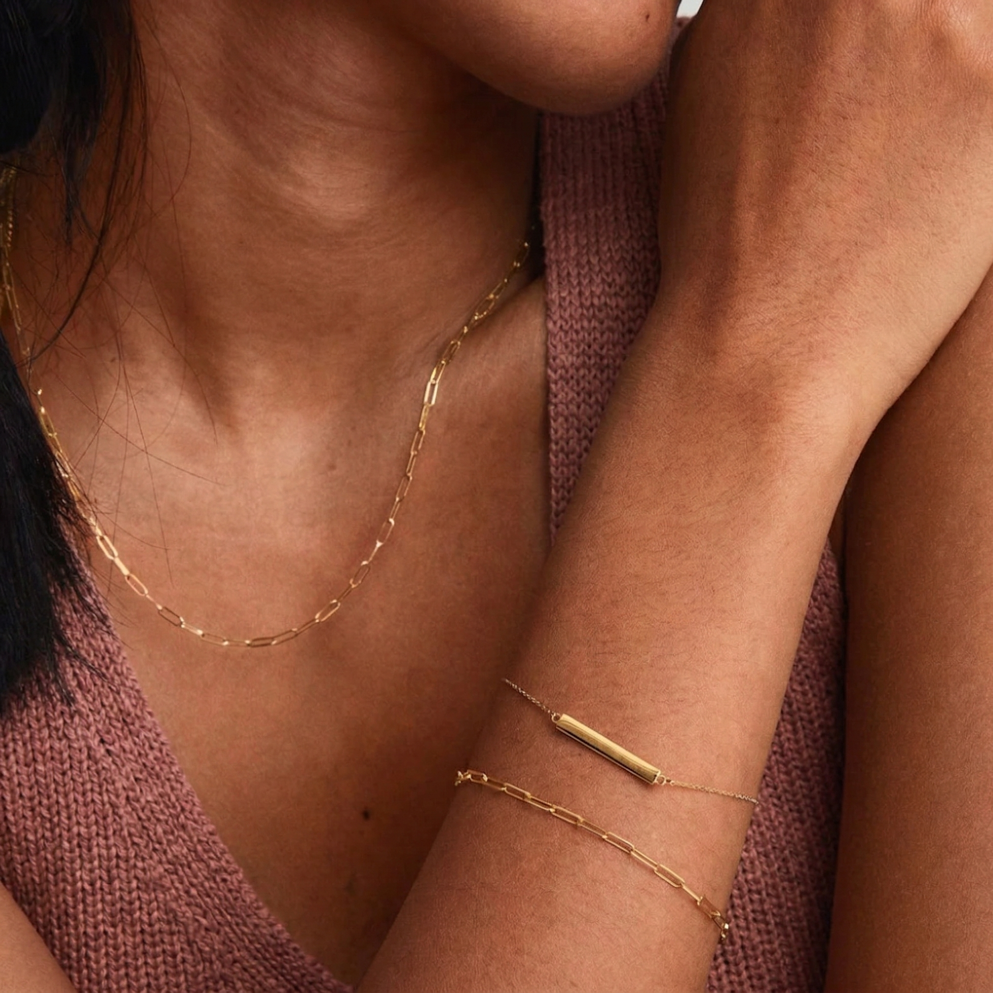 gold everyday bracelet