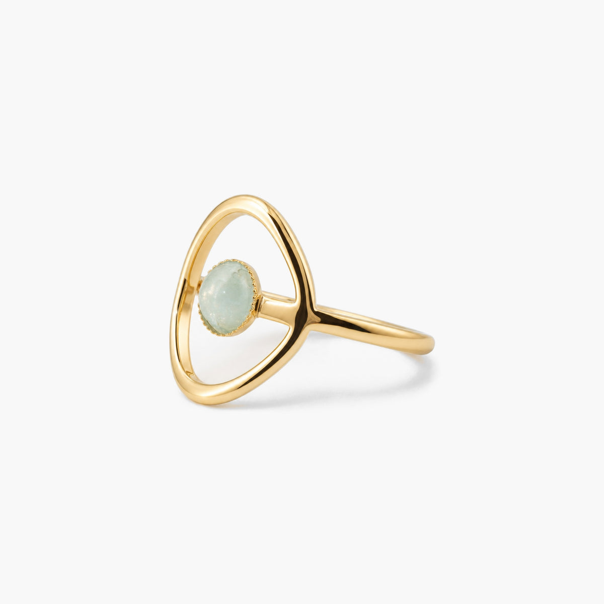 Floating Oval Halo Ring