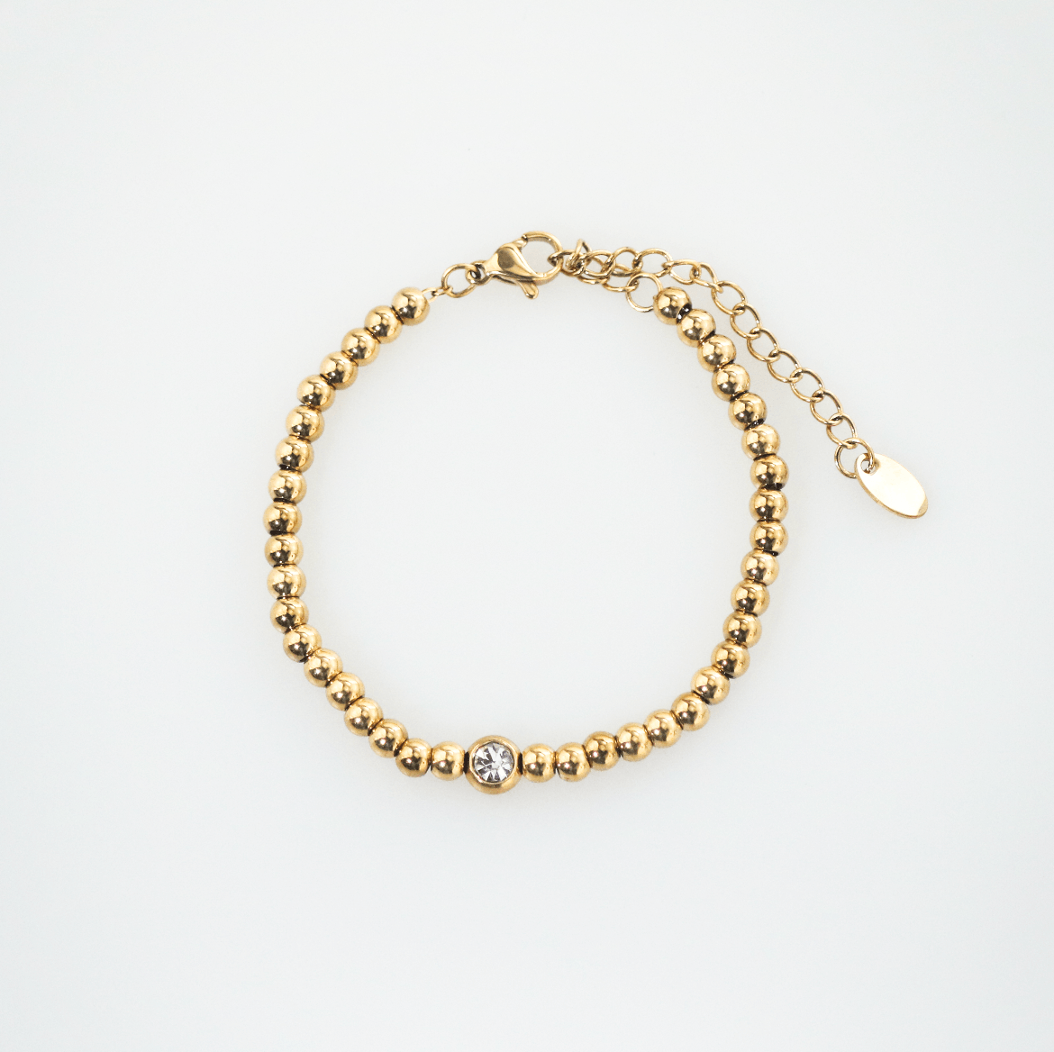 solitaire beaded bracelet 