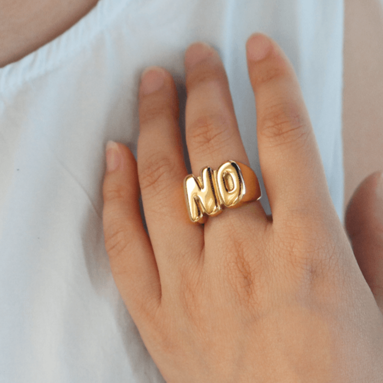 gold chunky ring