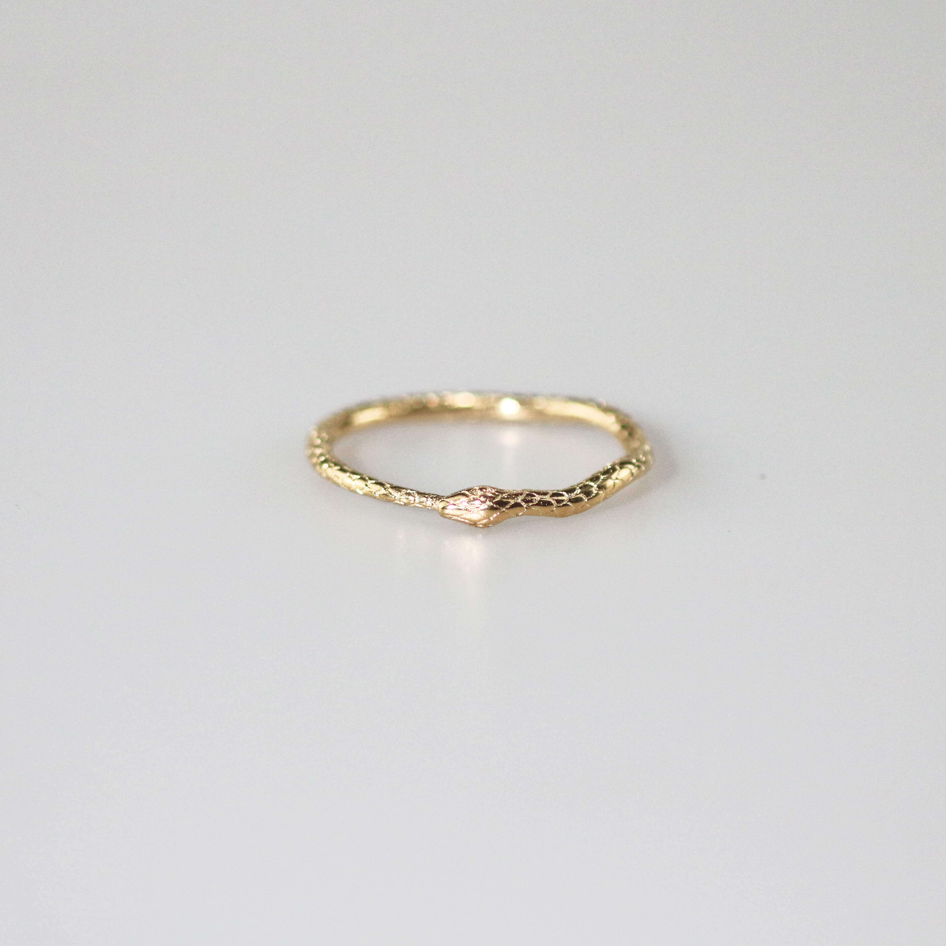 gold snake ring