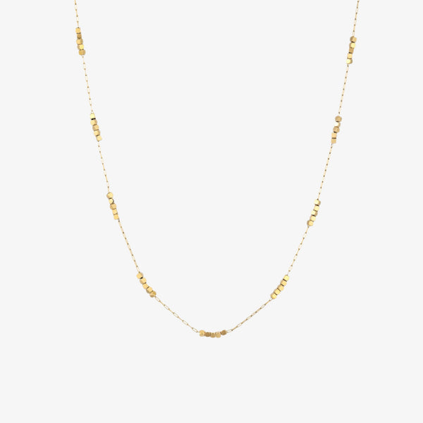 Gold Square Beads Choker