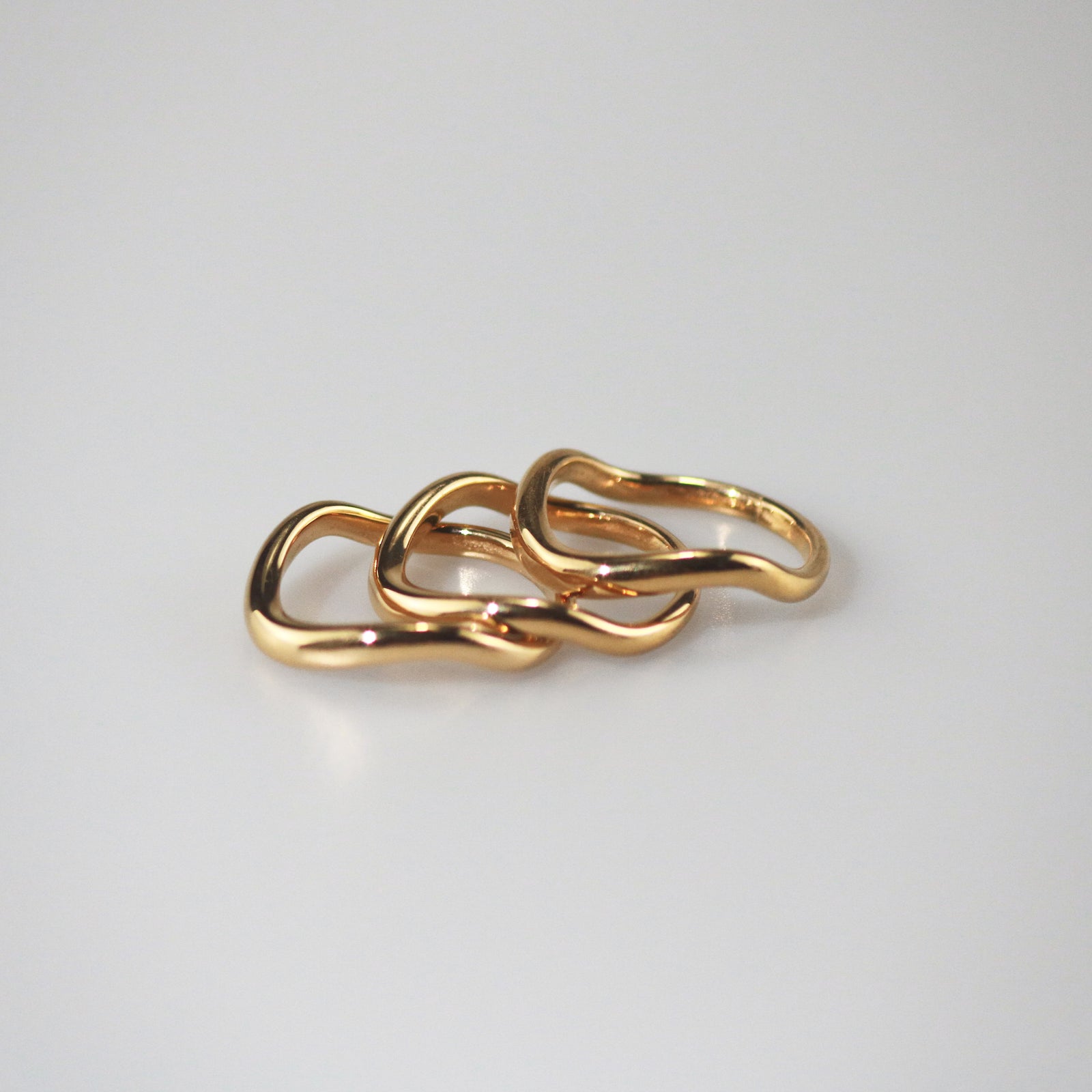 Meideya Jewelry Gold Wave Ring