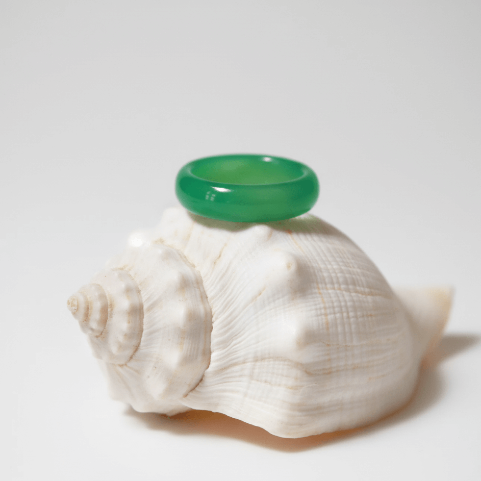 green jade ring