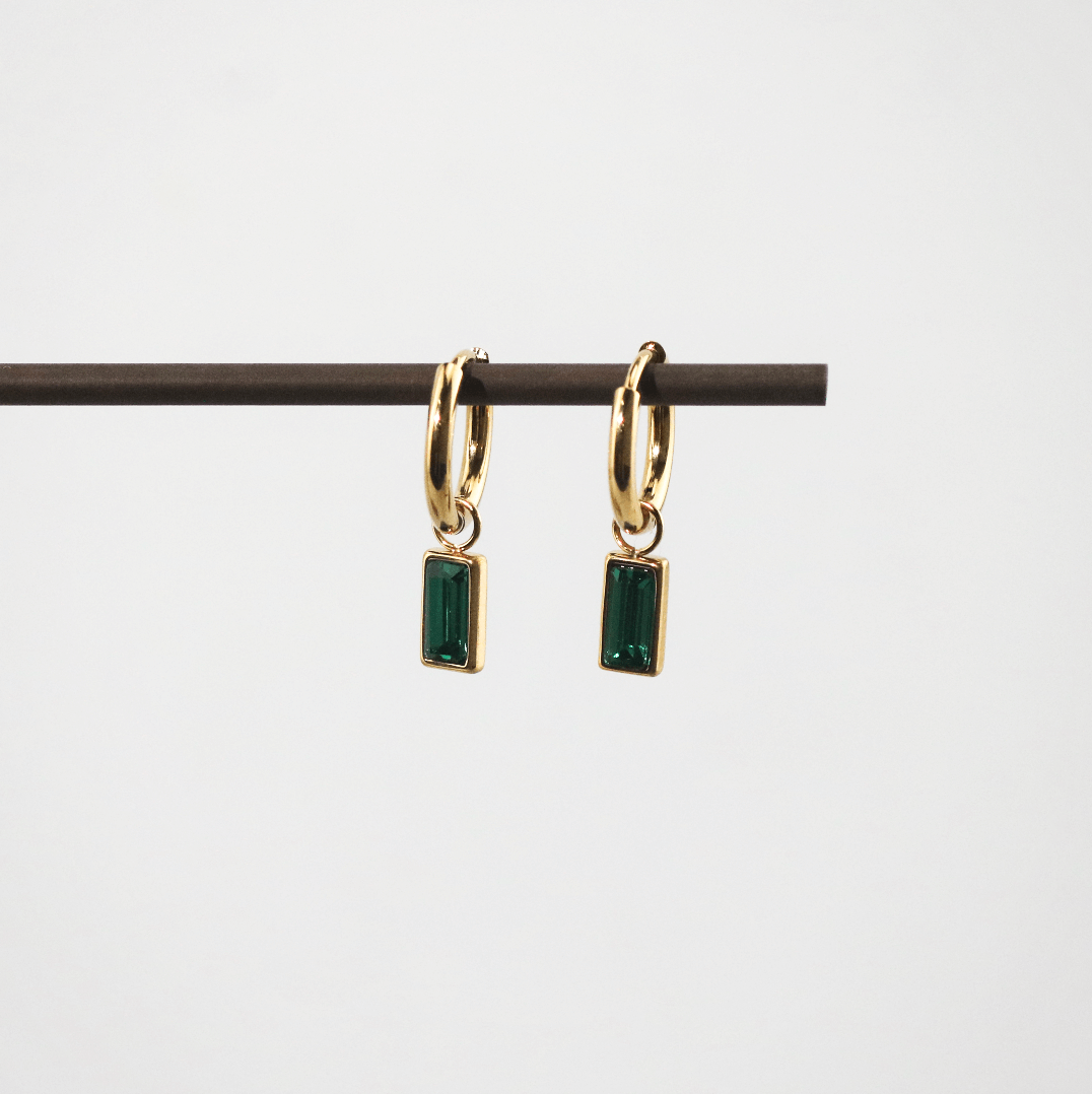 gold sparkle earrings