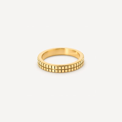 Gridline Band Ring