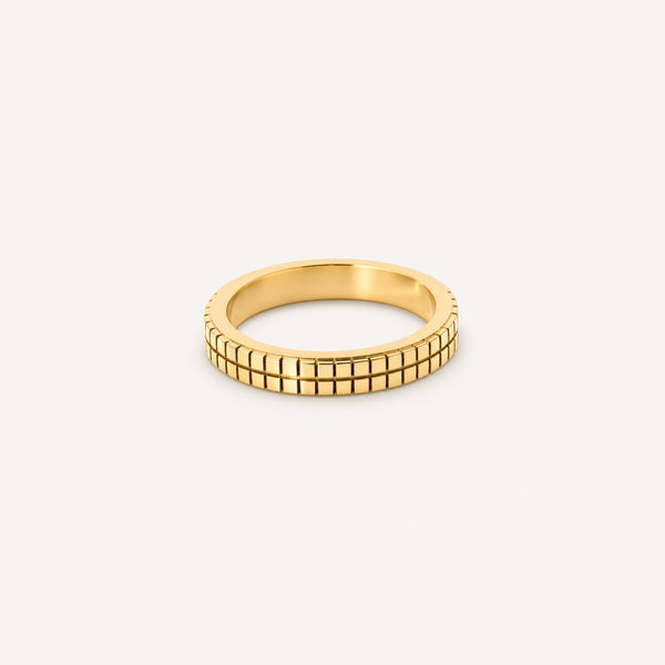 Gridline Band Ring