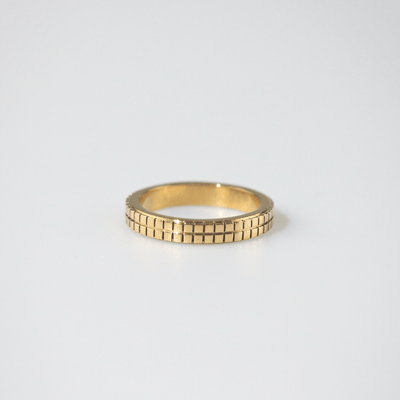 Gridline Band Ring