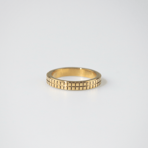 Gridline Band Ring