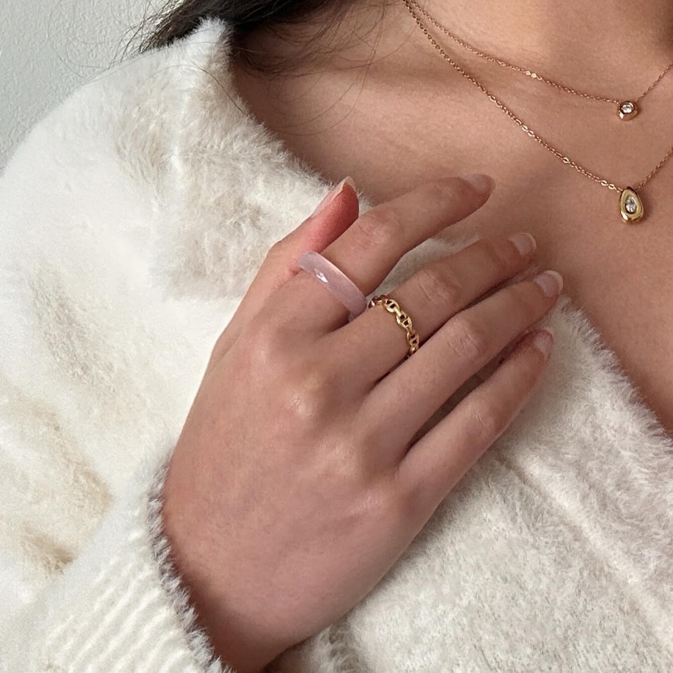 hollow out stackable ring
