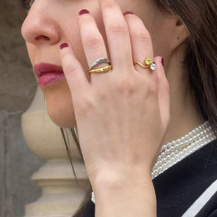 Mixed Harmony Band Ring