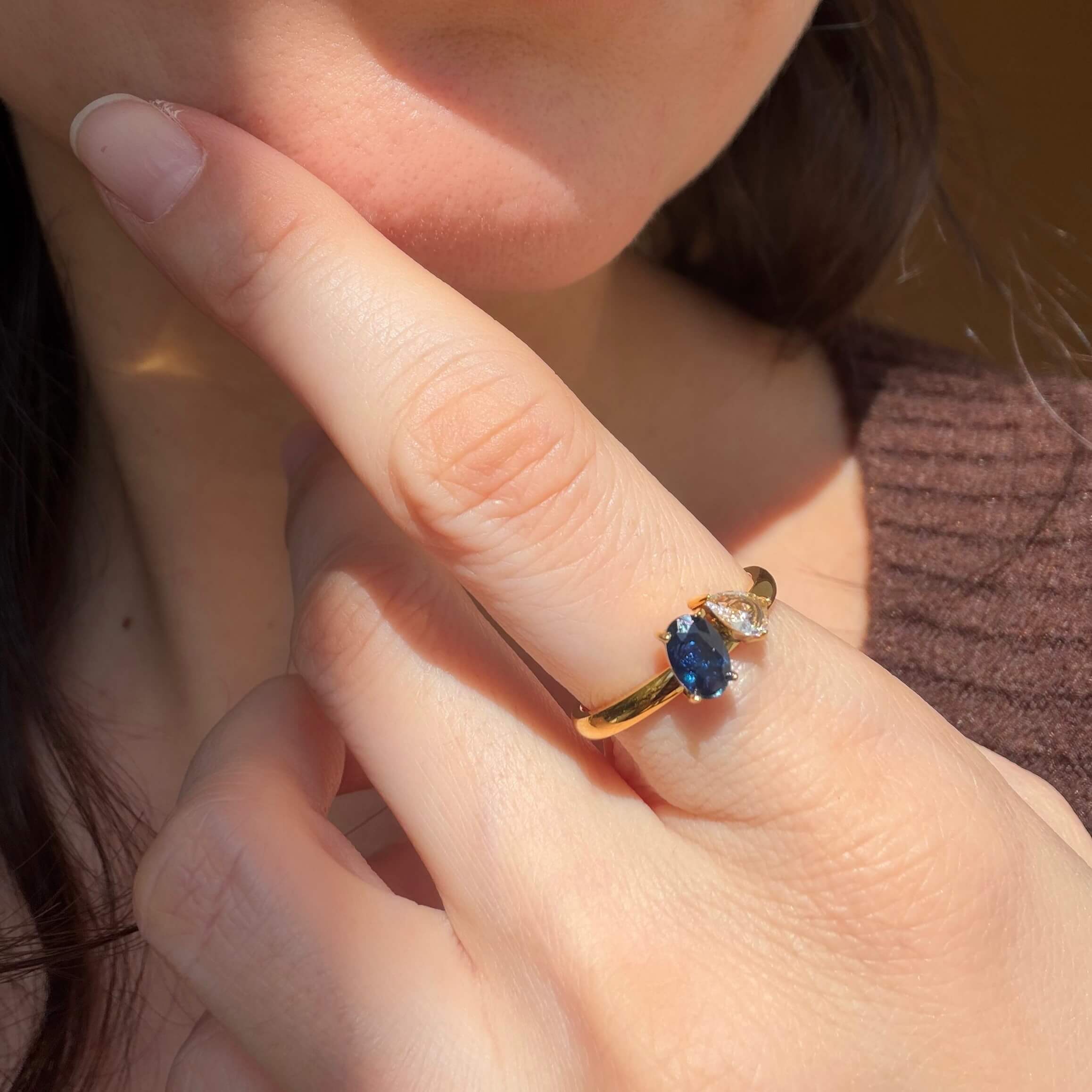 Royal Blue Sparkle Ring
