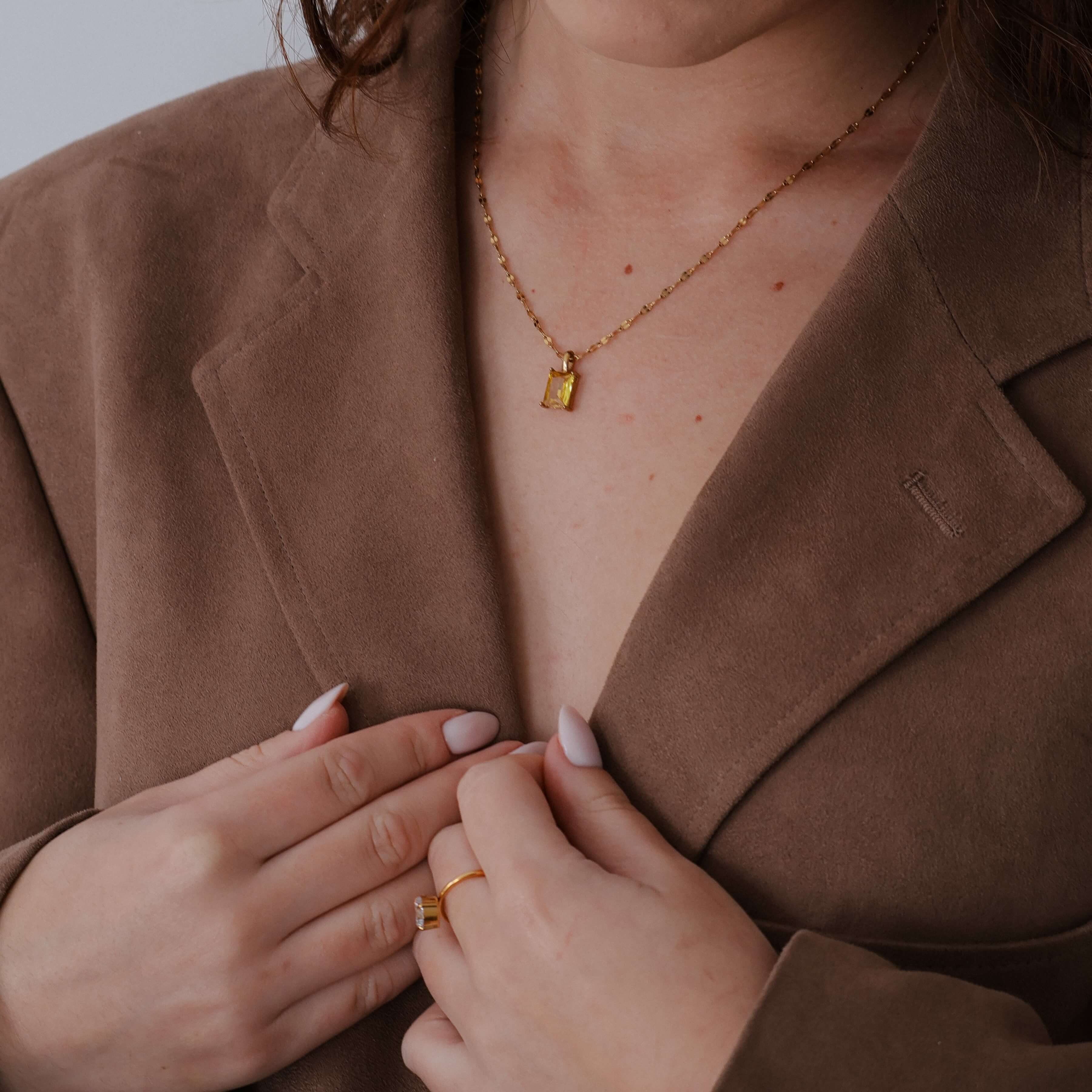 Solar Pendant Necklace