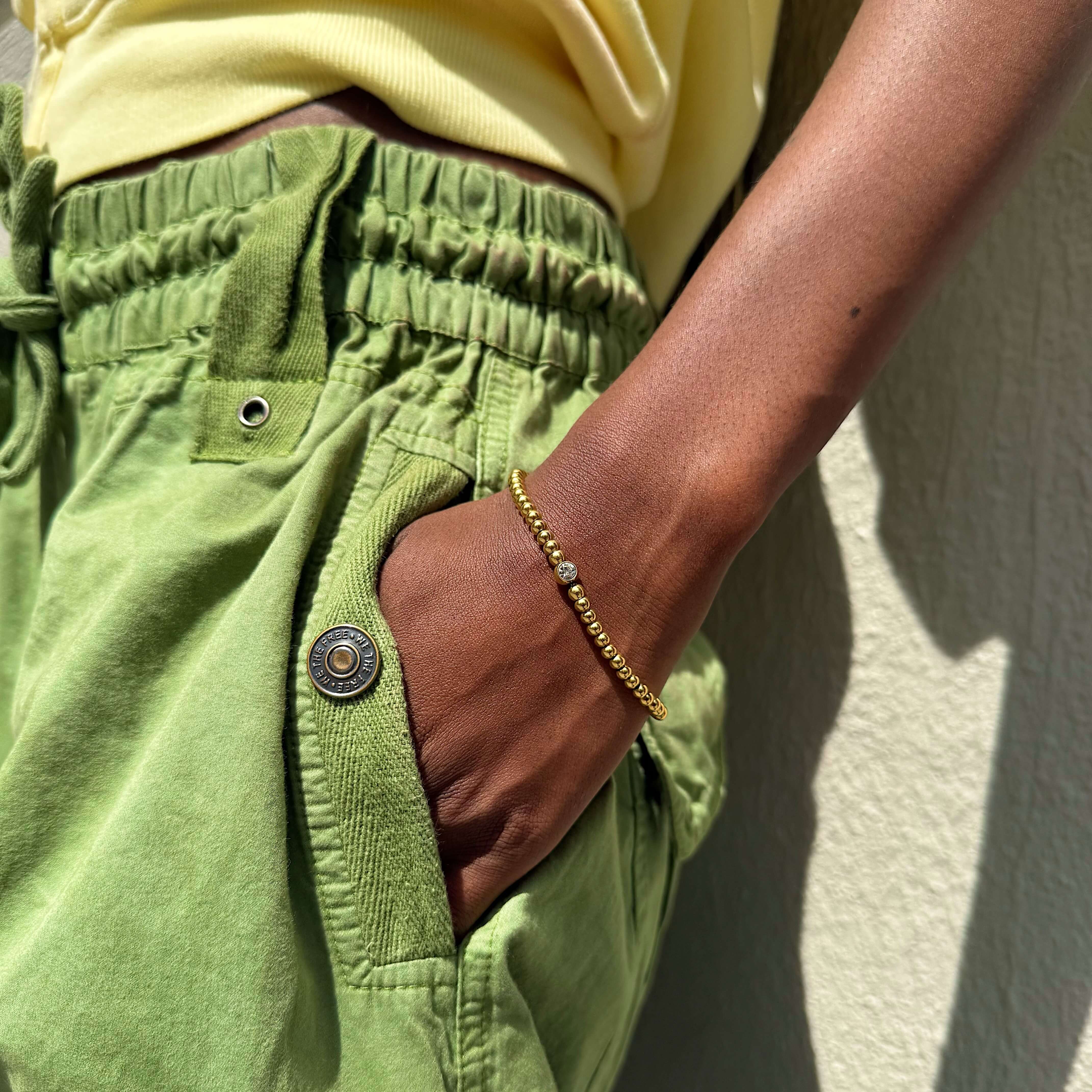 Solitaire Beaded Bracelet