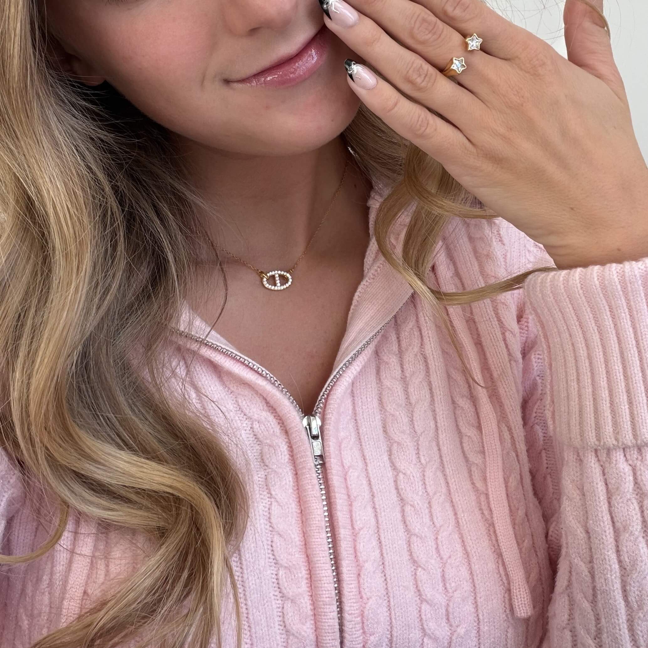 Crystal Double Star Ring