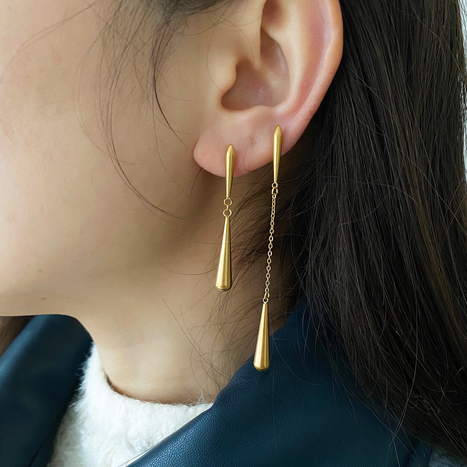 Meideya Jewelry long teardrop earrings set