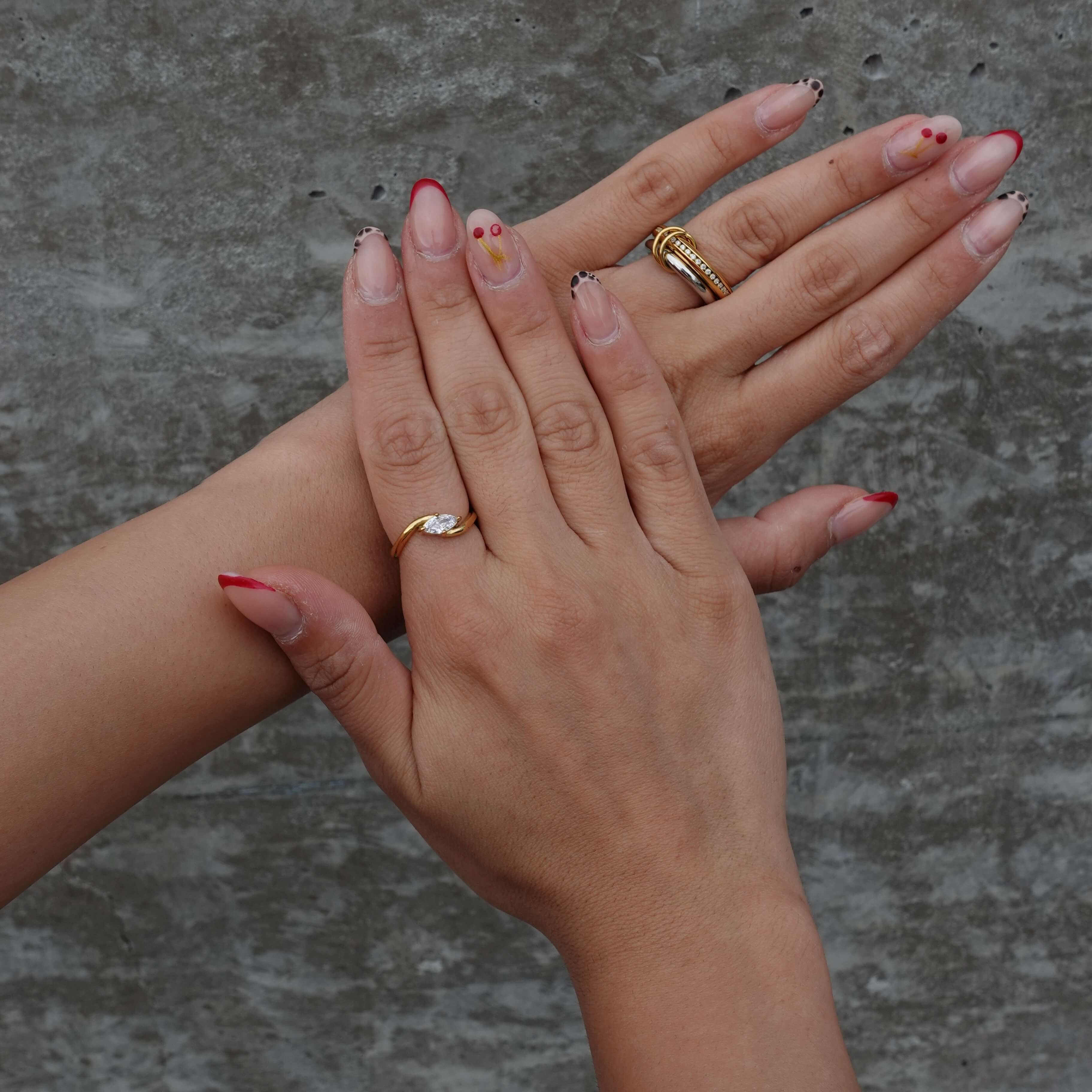 Bypass Marquise Ring