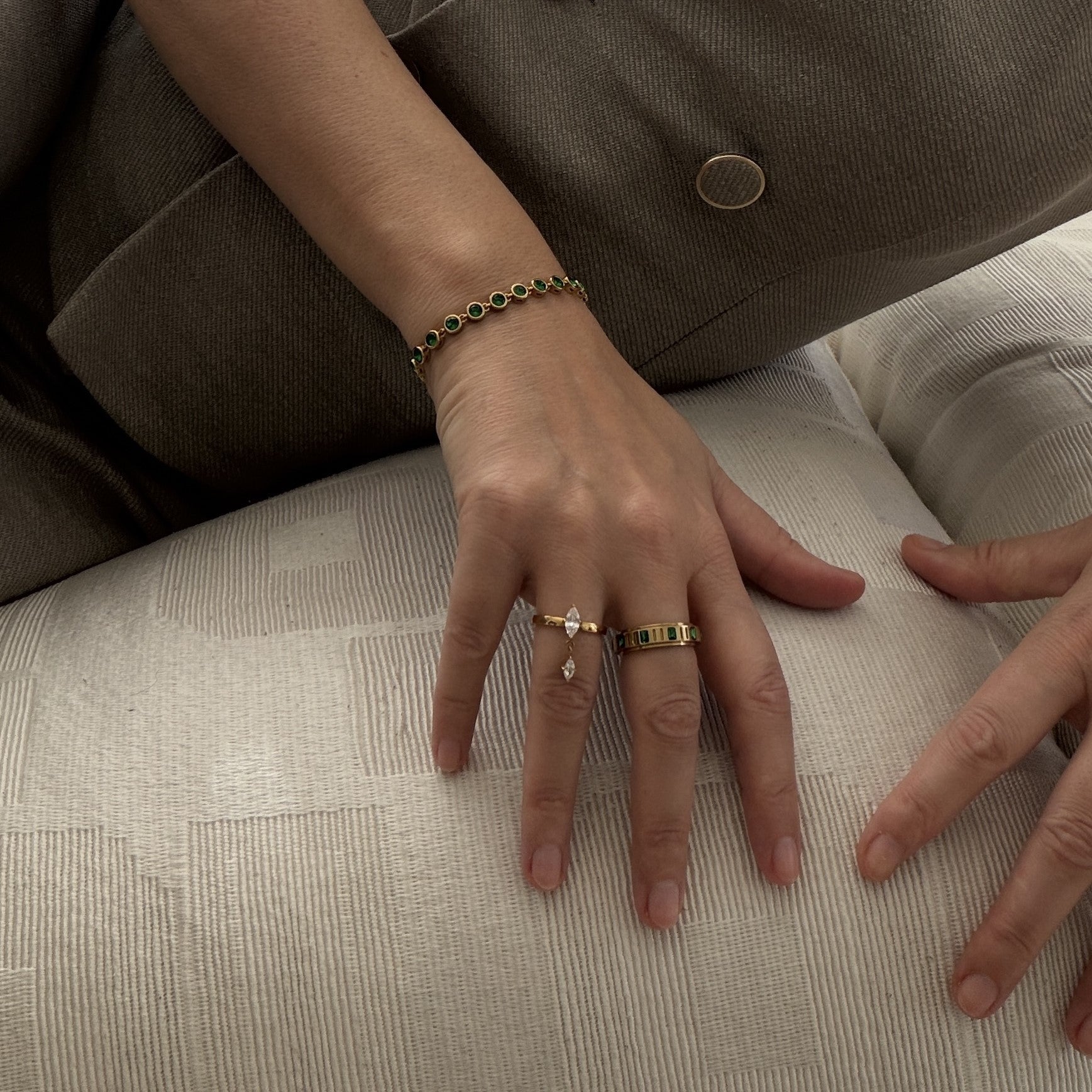 meideya jewelry marquise charm ring