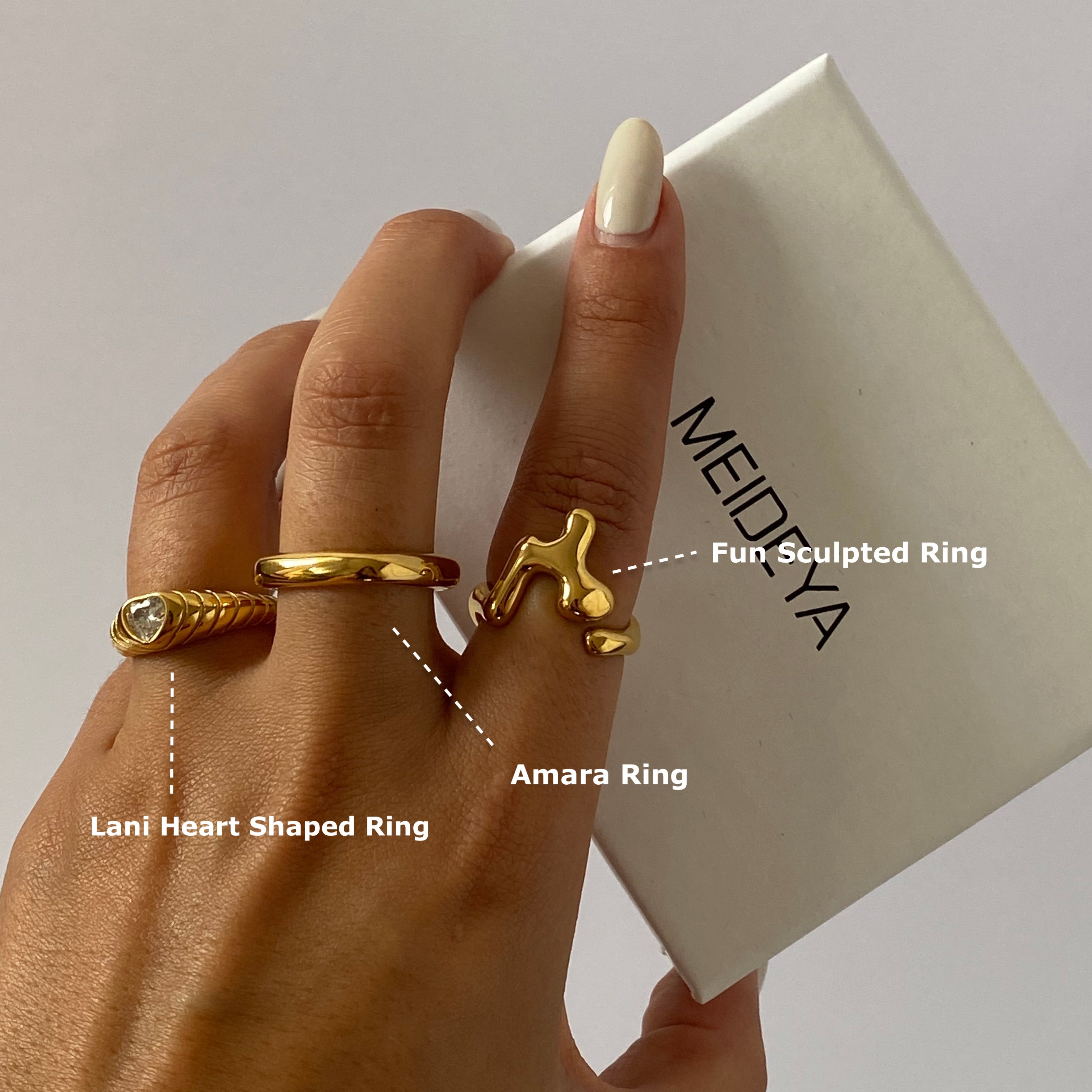 Meideya Jewelry Waterproof rings