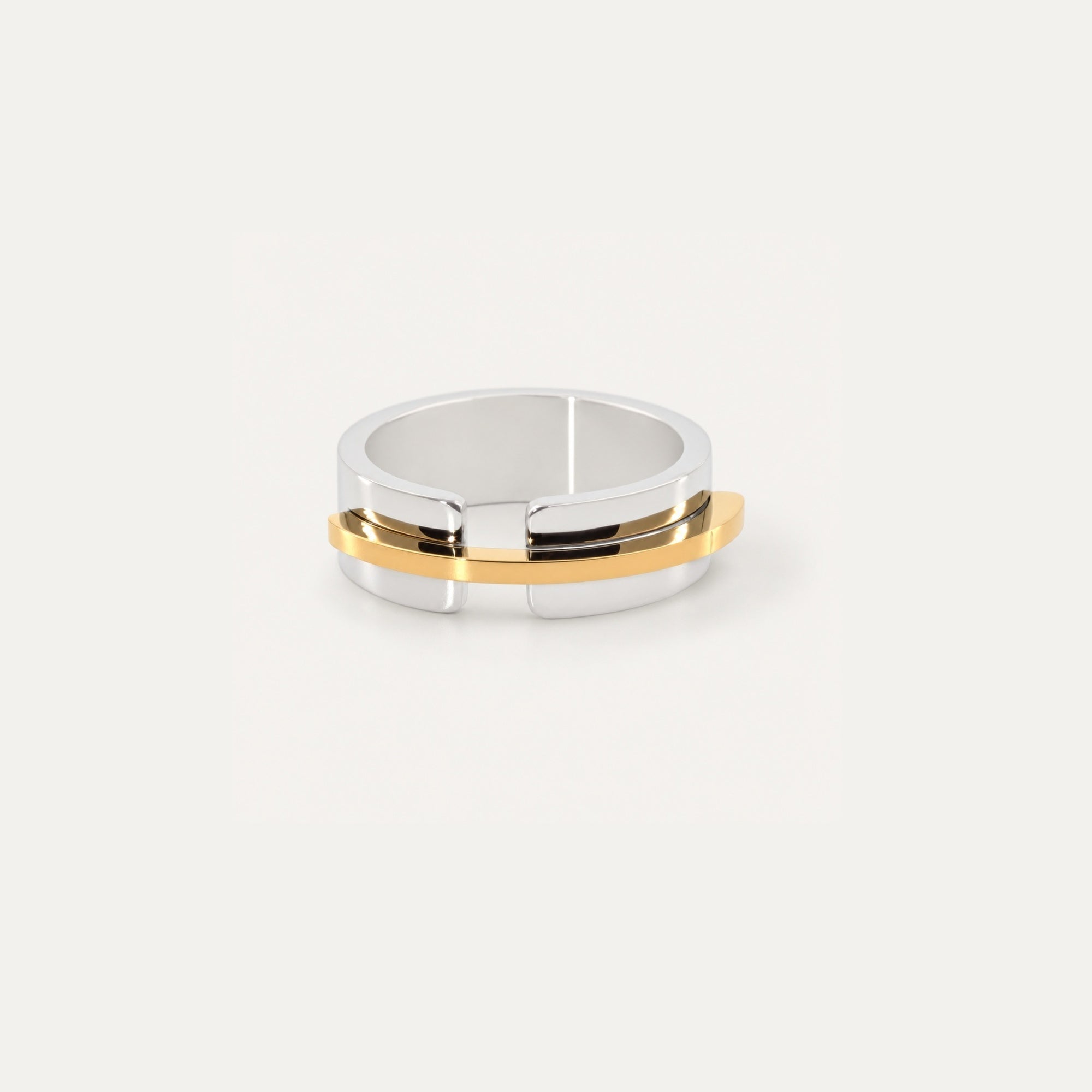 Mixed Metal Band Ring