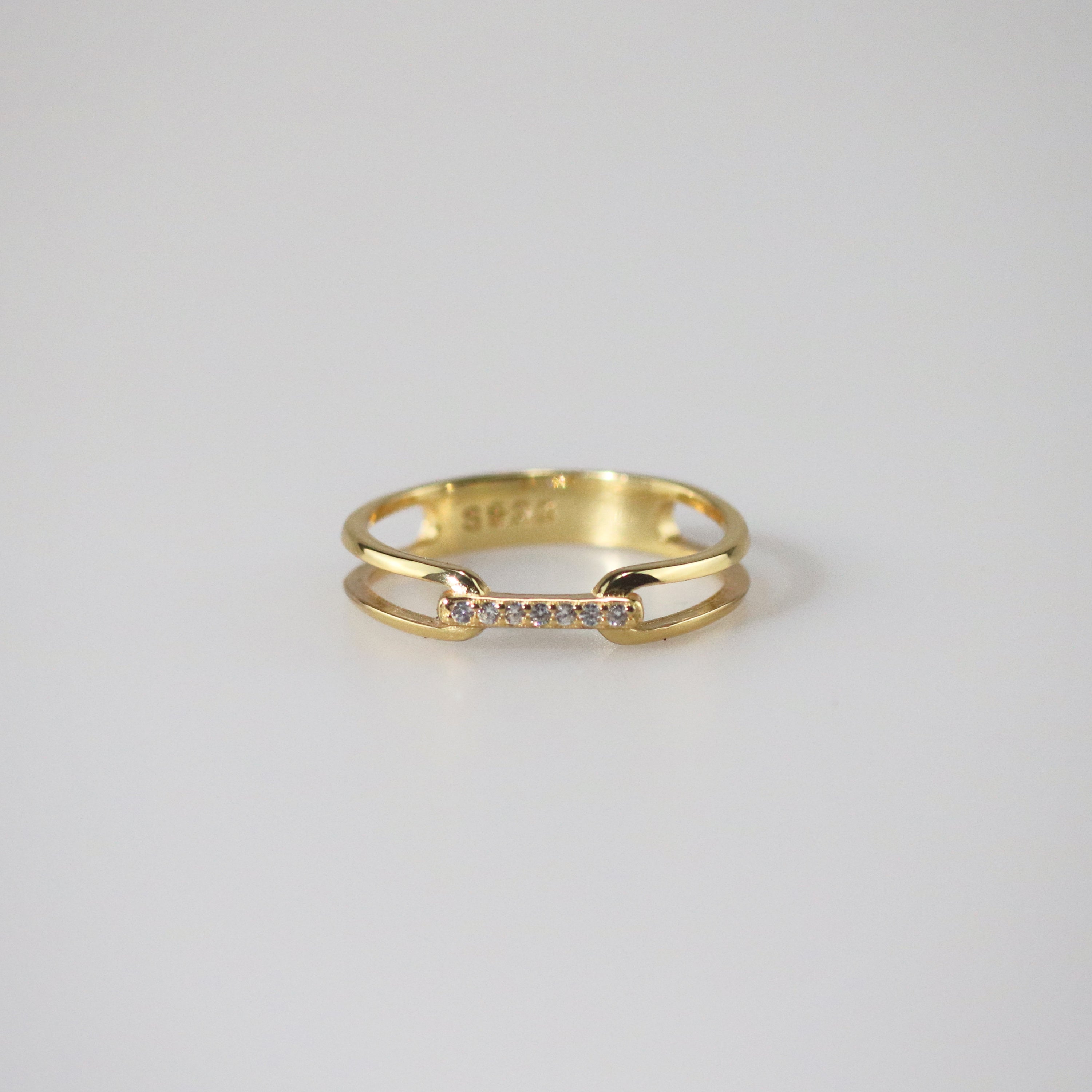 Meideya Jewelry gold vermeil stackable ring