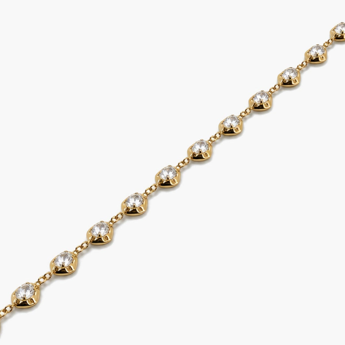 Molten Oval Station Bracelet