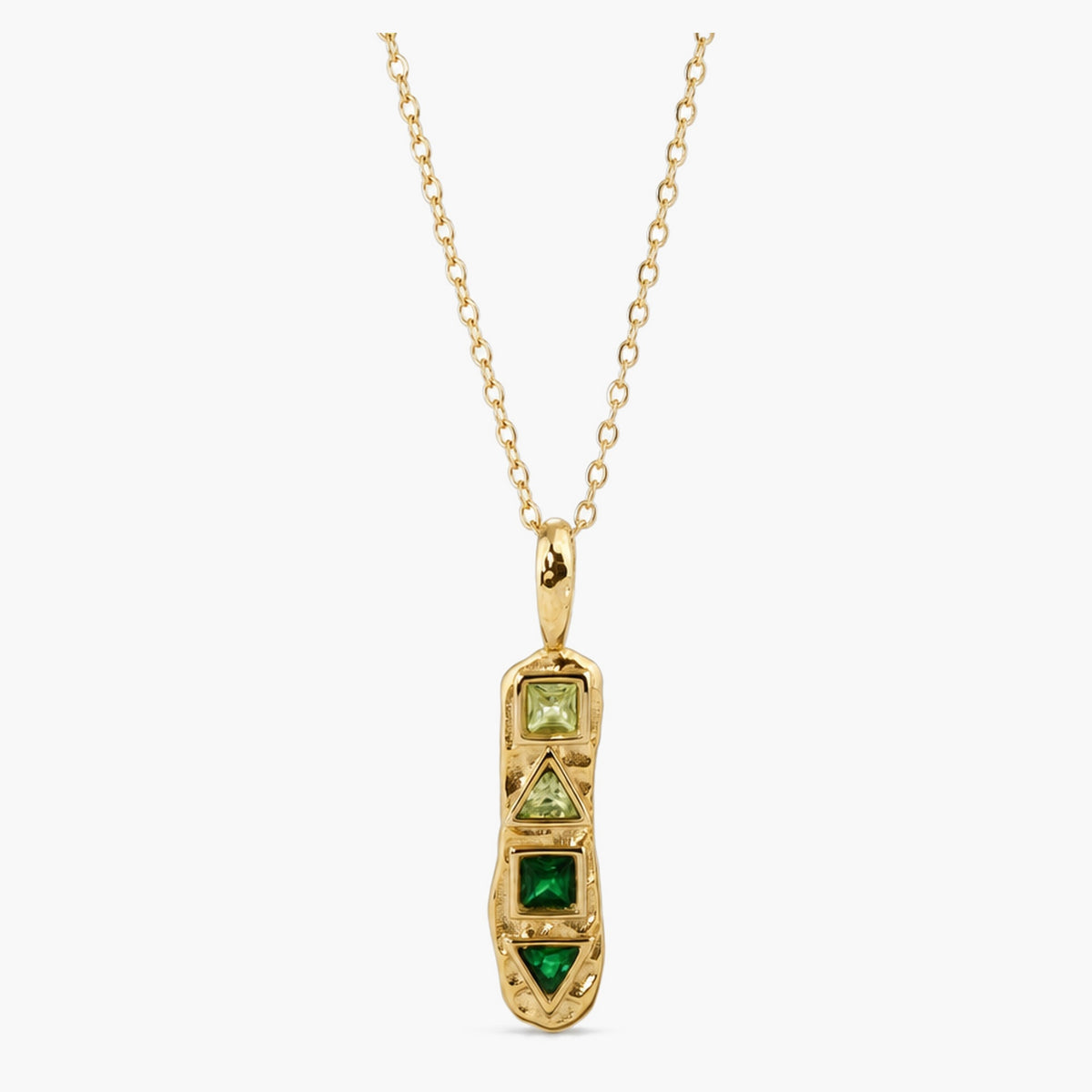 Mosaic Emerald Necklace