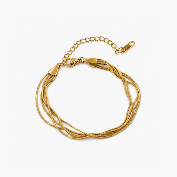 Multi Layered Snake Chain Bracelet