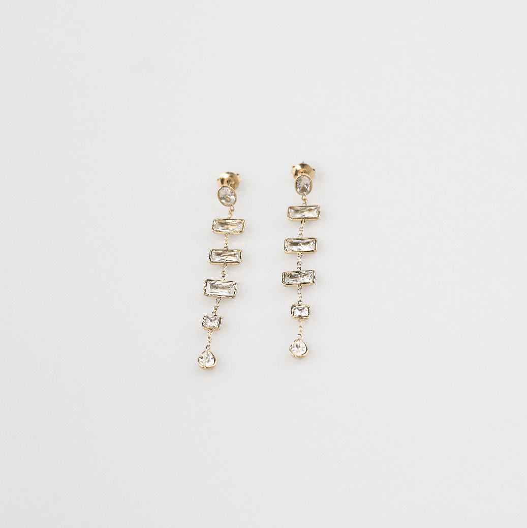 multi shape earrings