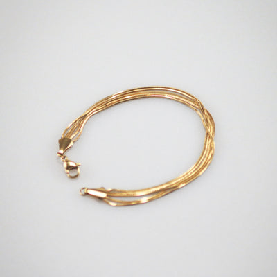 Mehrlagiges Schlangenkettenarmband