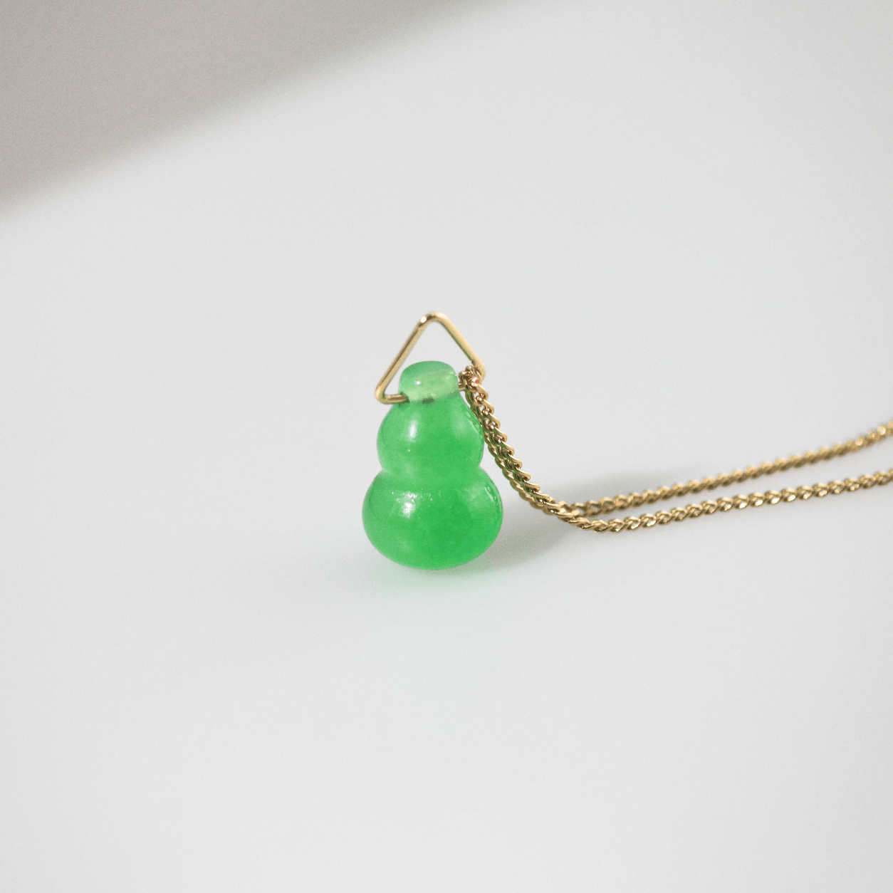necklace with jade pendant