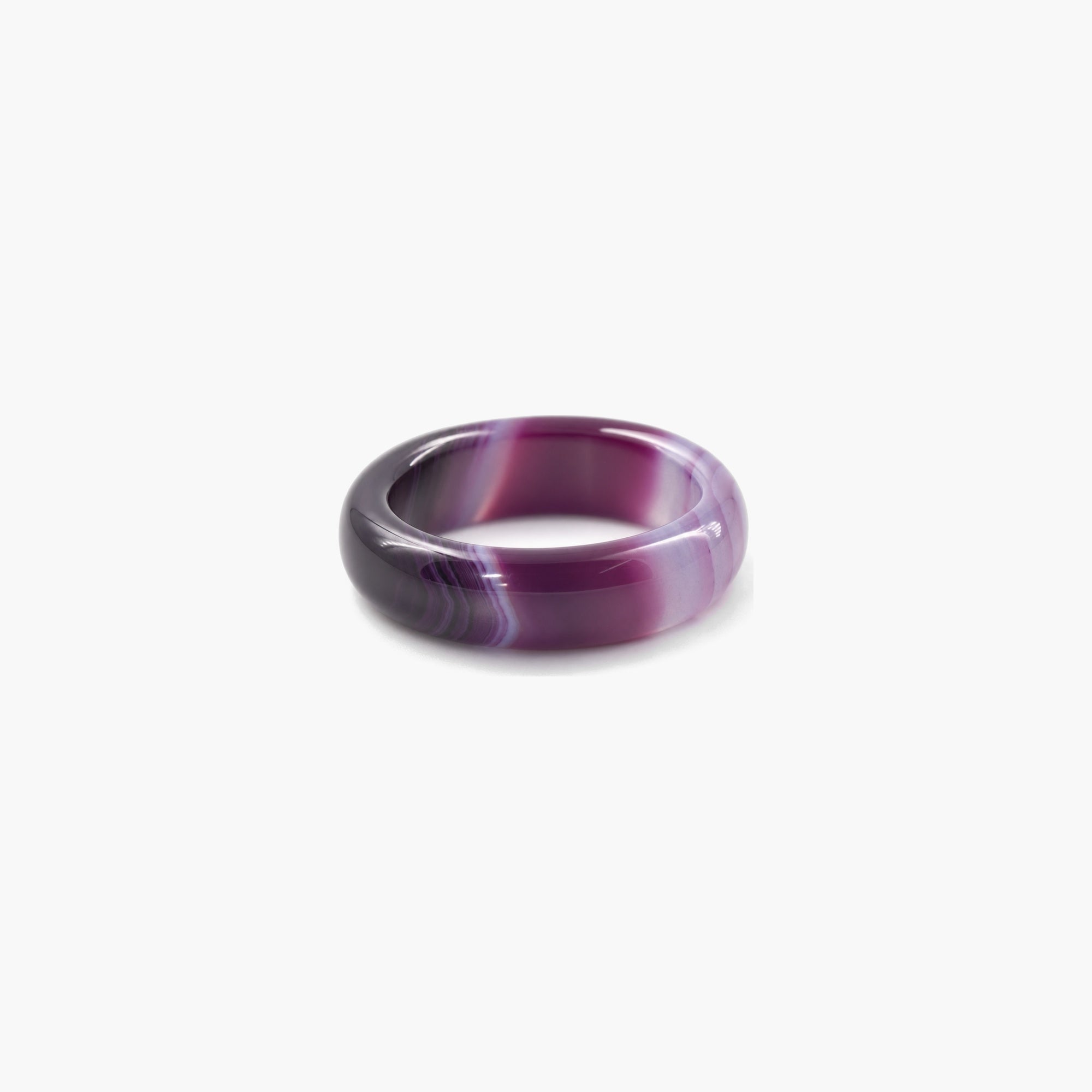 Purple Jade  Band Ring