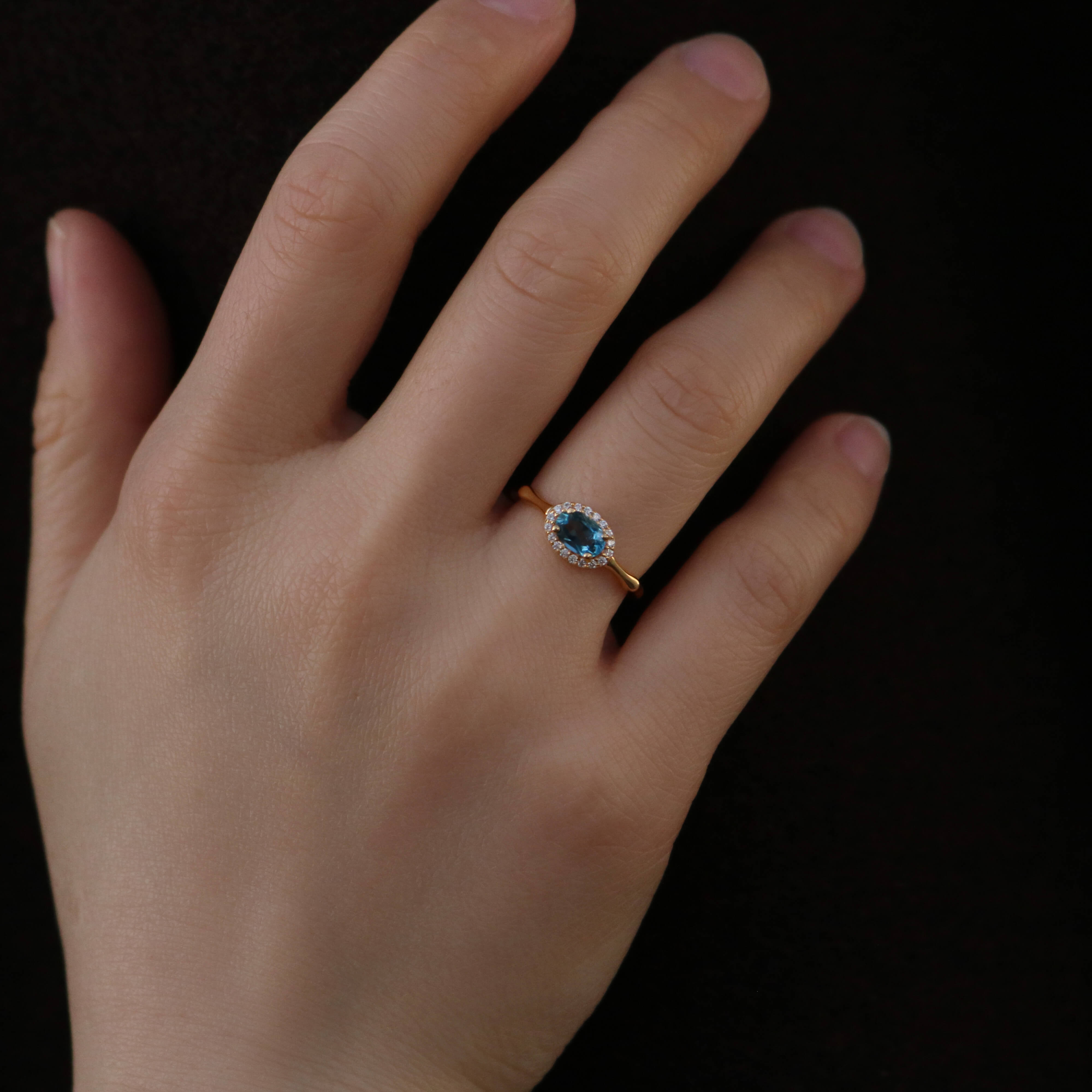 Meideya Jewelry Genuine Sapphire Gemstone Ring