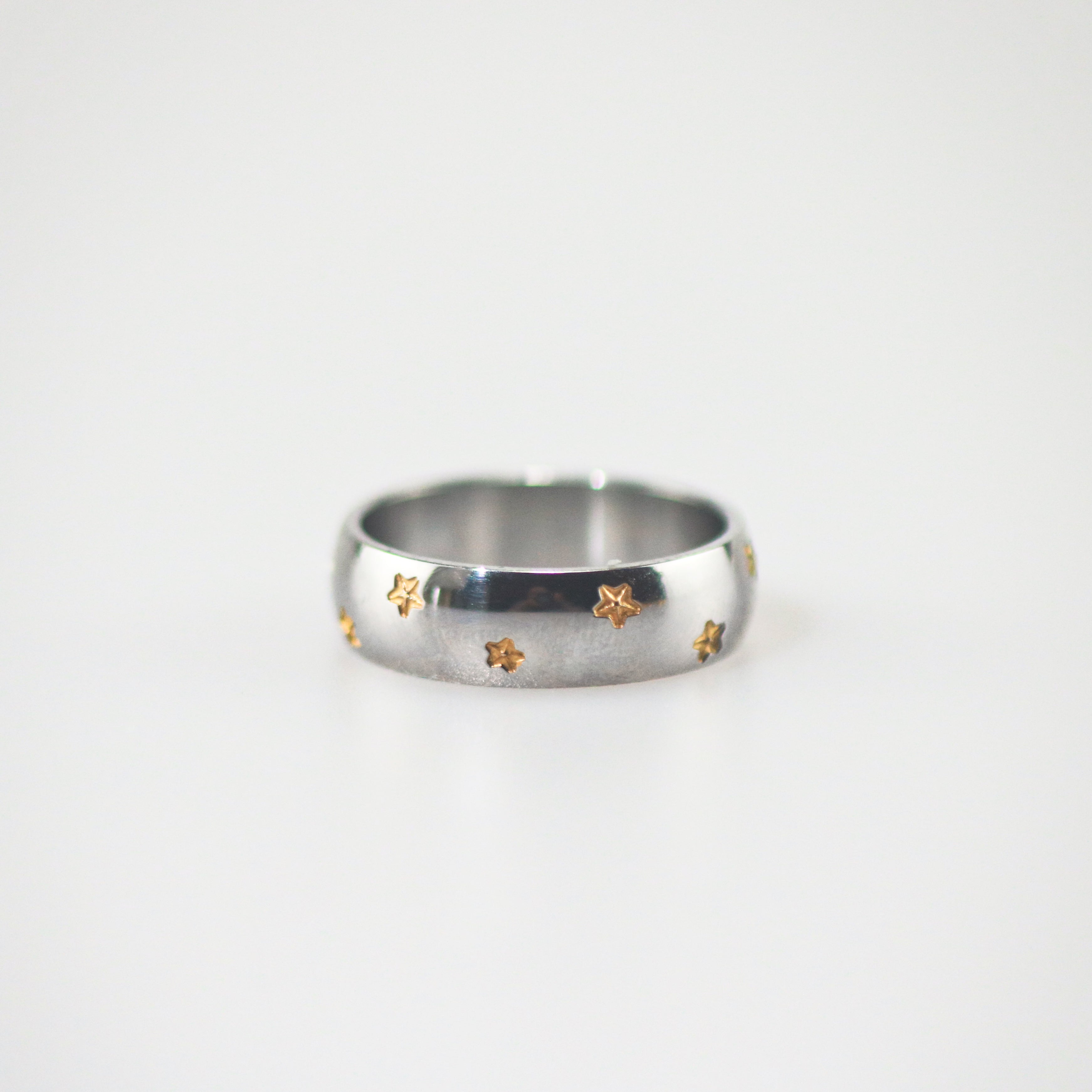 Meideya Jewelry Silver Starburst Band Ring