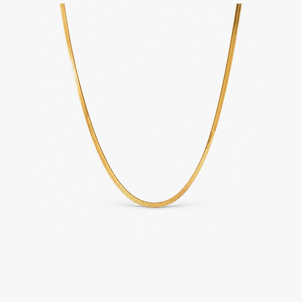 Soft Herringbone Chain Necklace